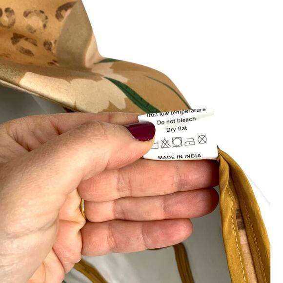 Las Surenas Jungle D'Amour Leopard Print Coat Camel Size Large NWT $600 MSRP - Picture 7 of 9